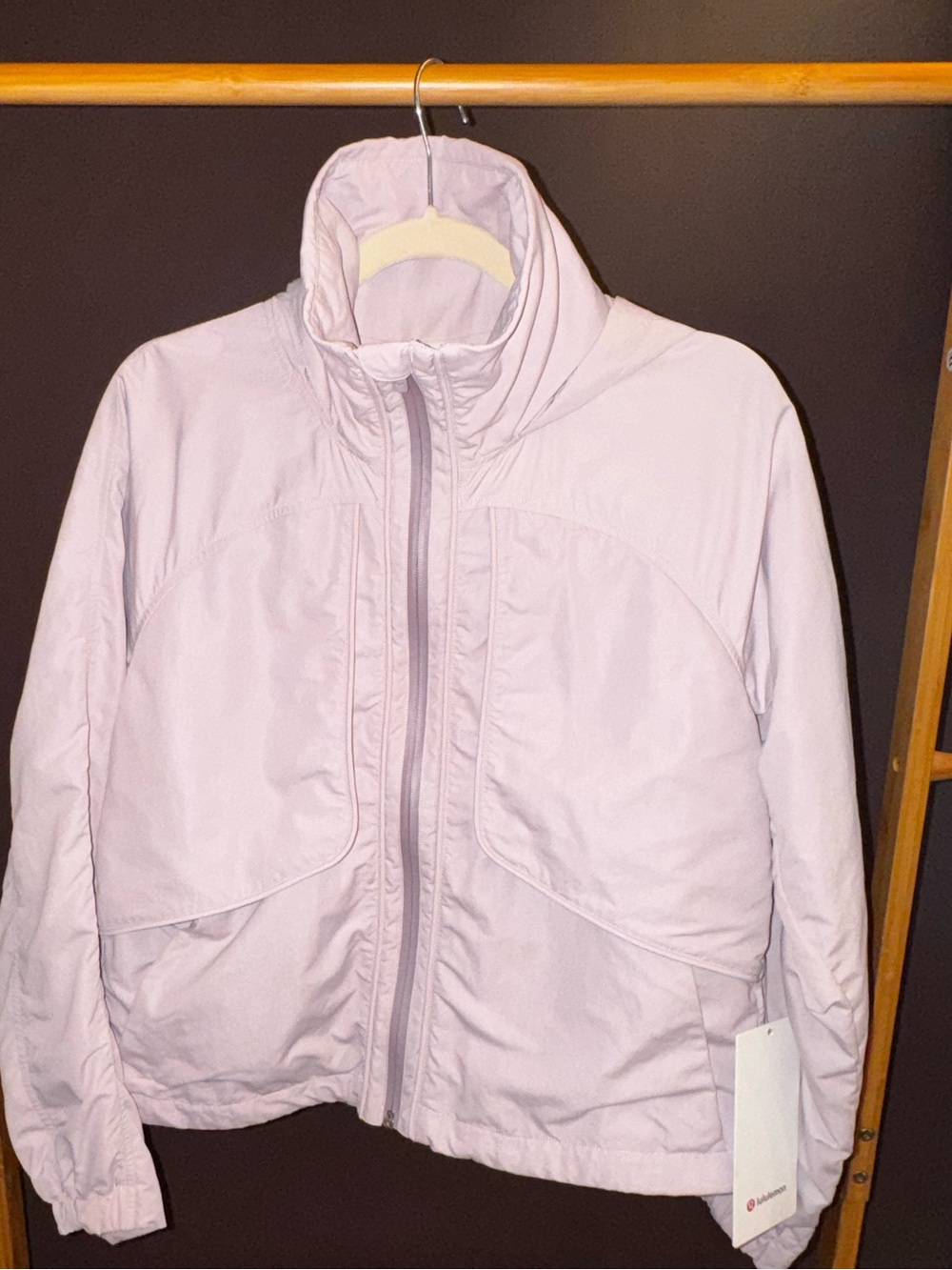 NWT Lululemon Woman’s Always Effortless Hooded Jacket in Size 4 Porcelain Pink
